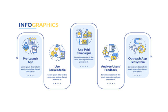 App Marketing Tips Vector Infographic: A Visual Guide to Strategic Mobile Promotion