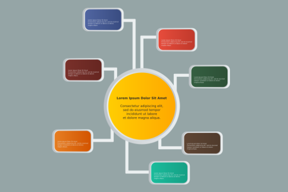 Branched Circle Infographic Template: A Flexible Visual Tool for Data Presentation