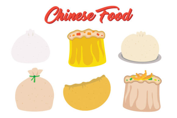 Enhancing Visual Projects with a Set of Tasty Chinese Food Vector Design