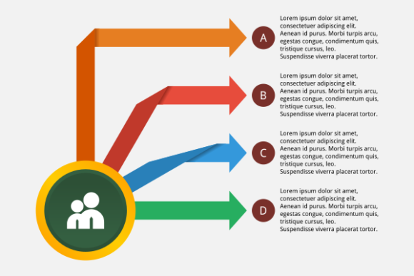 Infographic Template with Arrows: A Flexible Visual Tool for Clear Communication
