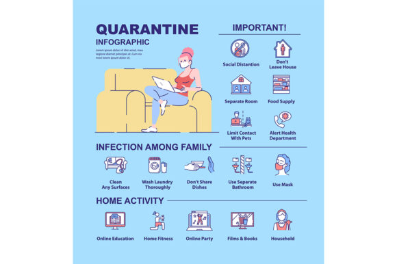 Quarantine Tips Vector Infographic: A Strategic Tool for Clear Communication in Uncertain Times