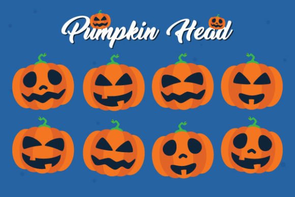 Scary Pumpkin Heads Vector Design: A Versatile Tool for Halloween Creatations
